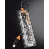 ALLY 6in1 Type-c To USB3.0 + USB2.0 + Type-c PD 100W + HDMI + VGA + 3.5mm  Çoğaltıc Transparanı Hub-(5775)