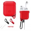 Ally Apple Airpods İçin Premium Silikon Kılıf Anahtarlıklı-(5775)