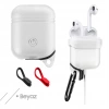 Ally Apple Airpods İçin Premium Silikon Kılıf Anahtarlıklı-(5775)
