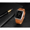 Ally Apple Watch 7-8 41mm 6-5-4 40mm Retro Deri Kordon Kayış 3-2-1 38mm-(5775)