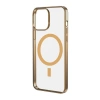 Ally iPhone 12 - 12 Pro 6.1inç Magsafe Uyumlu Renkli Kenar Silikon Kılıf-(5775)
