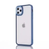 Ally iPhone 12 Pro Max 6.7inç Kılıf Parlak Renkli Çerçeveli Ultra Lüx TPU Silikon Kılıf-(5775)