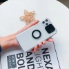 Ally iPhone 12 Pro Max Kılıf Sürgülü Kamera Lens Korumalı Yüzük Standlı Silikon Kılıf-(5775)