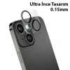 ALLY İPhone 13-13 Mini 3D Full Tempered Glass Cam Kamera Koruyucu-(5775)
