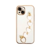 Ally iPhone 13 Mini 5.4inç Kılıf Kalp Bileklik Tutuculu Lüx Silikon Askılı Kılıf-(5775)