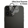 ALLY İPhone 13 Pro-13 Pro Max 3D Full Tempered Glass Cam Kamera Koruyucu-(5775)