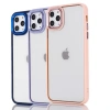 Ally iPhone 13 Pro Max 6.7inç Kılıf Parlak Renkli Çerçeveli Ultra Lüx TPU Silikon Kılıf-(5775)