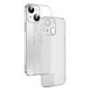 Ally iPhone 14 Plus 6.7inch Frosted Glass Şeffaf Kamera Korumalı Kılıf-(5775)