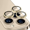 ALLY iPhone 14 Pro-14 Pro Max Diamond Taş İşlemeli Alüminyum Alaşımlı Kamera Lens Koruyucu-(5775)