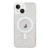 ALLY iPhone 15 Plus Magsafe Uyumlu Manyetik Şeffaf Silikon Kılıf-(5775)