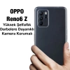 Ally OPPO Reno6 Z Kılıf Kamera Korumalı Ultra İnce Şeffaf Silikon Kılıf-(5775)