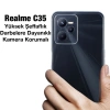 Ally Realme C35 Kılıf Kamera Korumalı Ultra İnce Şeffaf Silikon Kılıf-(5775)