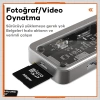 ALLY SW1V-PRO Type-c To USB3.0 3adet+ 3.5mm+ HDMI+ VGA+ SD + TF + Ethernet Çoğaltıcı Transparan Hub-(5775)