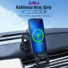 Ally Wireless Şarjlı 3in1 Torpido Üstü Ve Havalandırma Telefon Kulaklık Saat Tutucu-(5775)