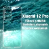 Ally Xiaomi 12 Pro Kılıf Kamera Korumalı Ultra İnce Şeffaf Silikon Kılıf-(5775)