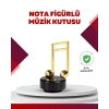 Altın Nota Temalı Müzik Kutusu  Müzikli Hediyelik