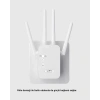 Antenli WiFi Repeater 300m2 Kapsama Alanı WPA3 Güvenlikli