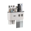 Banyo Organizer Diş Fırçası Tutucu Çift Dispenserli Raflı Çekmeceli