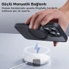 Baseus iPhone 15 Pro SkyRing Serisi Standlı Magsafe Manyetik Kılıf + Tempered Ekran Koruyucu Set-(5775)