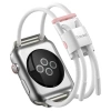 BASEUS Lets Go İWatch 7 45mm 6-5-4-SE 44mm Watch Ultra 49mm Bilezik Kordon Kayış-(5775)