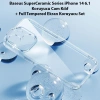 Baseus SuperCeramic Series iPhone 14 Plus 6.7 Koruyucu Cam Kılıf+Full Tempered Ekran Koruyucu Set-(5775)