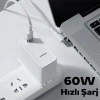 Baseus Zinc Manyetik L Uçlu 60W Macbook Hızlı Şarj Güç Kablosu 2m-(5775)