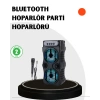 Bluetooth Bağlantılı Taşınabilir Hoparlör – LED Işıklı FM Radyolu Mikrofon Girişli