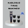Çelik Bıçaklı Unisex Şarjlı Tıraş Makinesi – Sessiz Motor Kablosuz ve Ayarlanabilir