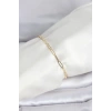 CM 14K Gold Renk Ataç Zincir Model Kadın Bileklik 5886