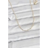 CM 14K Gold Renk Burgu Model 60 cm Kadın Kolye 5886