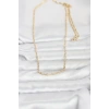 CM 14K Gold Renk Burgu Zincirli 60 cm Kadın Kolye 5886