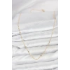 CM 14K Gold Renk Ezme Pul Model 60 cm Kadın Kolye 5886