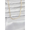 CM 14K Gold Renk İnce Kuşgözü Zincir Model 60 cm Kadın Kolye 5886