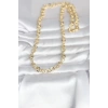 CM 14K Gold Renk Kalın Halka Zincirli 60 cm Kadın Kolye 5886