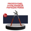 Dayanıklı Çelik Papağan Pense Ergonomik Yalıtımlı Sap