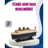 Dekoratif Gemi Modeli 7 Renk Işıklı Hava Nemlendirici ve Oda Kokusu Difüzörü