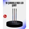 Dekoratif LED Meteor Işık 10’lu Çubuk Seti