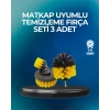 Derinlemesine Temizlik İçin Dayanıklı Kıllı Matkap Fırçası Başlığı