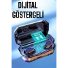 Dijital Göstergeli Bluetooth Bağlantılı Kulaklık Dokunmatik Kontrol
