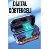 Dijital Göstergeli Bluetooth Bağlantılı Kulaklık Dokunmatik Kontrol