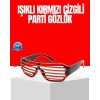 Dikkat Çeken Tasarımlı LED Işıklı Eğlence Gözlüğü