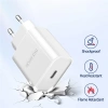 DUX DUCIS C50 PD 20W Hızlı Şarj Aleti 20W USB-C Güç Adaptörü-(5775)