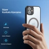 Dux Ducis iPhone 12 Aimo Series Mag Safe Premium Buzlu Sert PC-TPU Kılıf-(5775)