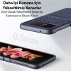 Dux Ducis Venice Series Samsung Galaxy Z Flip4 5G için Premium Deri Kılıf-(5775)