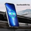 Duzzona V1 15W Manyetik Kablosuz Wireless Hızlı Şarjlı Araç İçi Telefon Tutucu-(5775)
