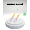 Elektrik Test Kalemi Neon Işıklı Nikel Kaplama 110-220V Dirençli