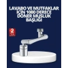 Esnek 1080° Musluk Başlığı 3 Eklemli Hareketli Su Modlu Lavabo Aparatı