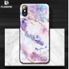 Floveme İPhone  X Xs Mermer Desenli Premium Silikon Kılıf-(5775)