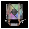 GAMDIAS BOREAS E1-210 Lite 92mm CPU  Kule Tipi Hava Soğutma Doğrudan Temas Teknolojisine Sahip 2 adet Gelişmiş Bakır Isı Borusu (AMD AM5 ve INTEL Tüm işlemciler ile uyumlu)(1923)