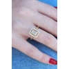 Gold Renk Baget Zirkon Taşlı Kadın Yüzük 5886